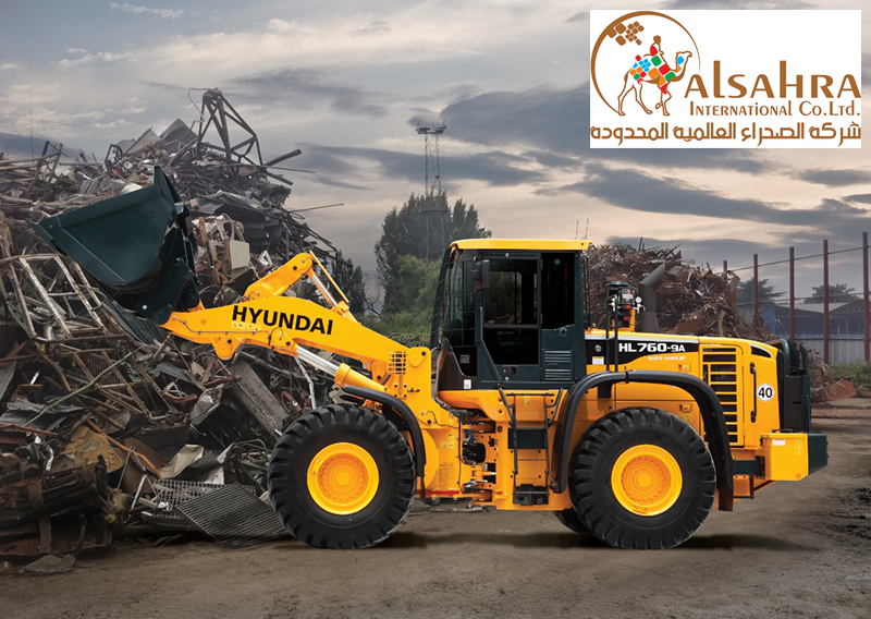hl760 9a waste handler wheel loader